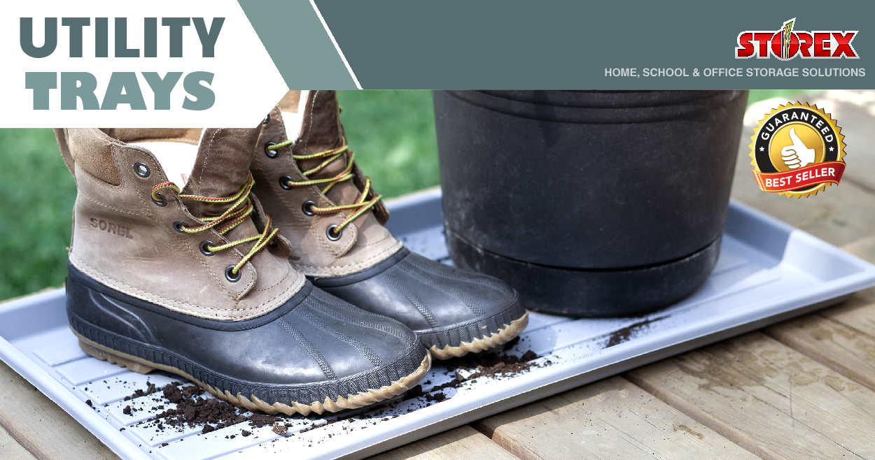 🥾 Not Just for Boots - Storex's Multipurpose Utility Trays