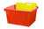 Storex bac de rangement 4 gallons (15l) rouge, lot de 6                                                                 