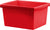 Storex bac de rangement 4 gallons (15l) rouge, lot de 6                                                                 