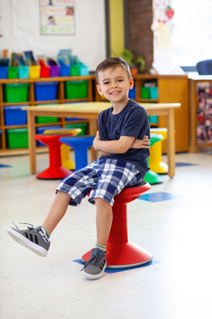 Wiggle Stool, 12-18 Inch Height, Red