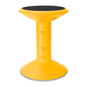 Wiggle Stool, 12-18 Inch Height, Yellow