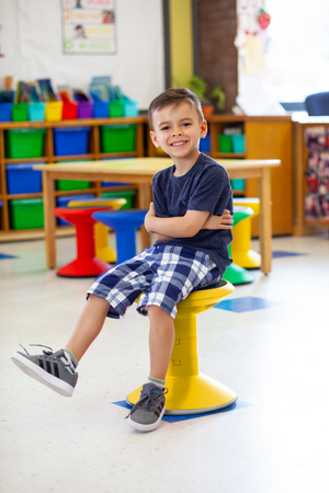 Wiggle Stool, 12-18 Inch Height, Yellow