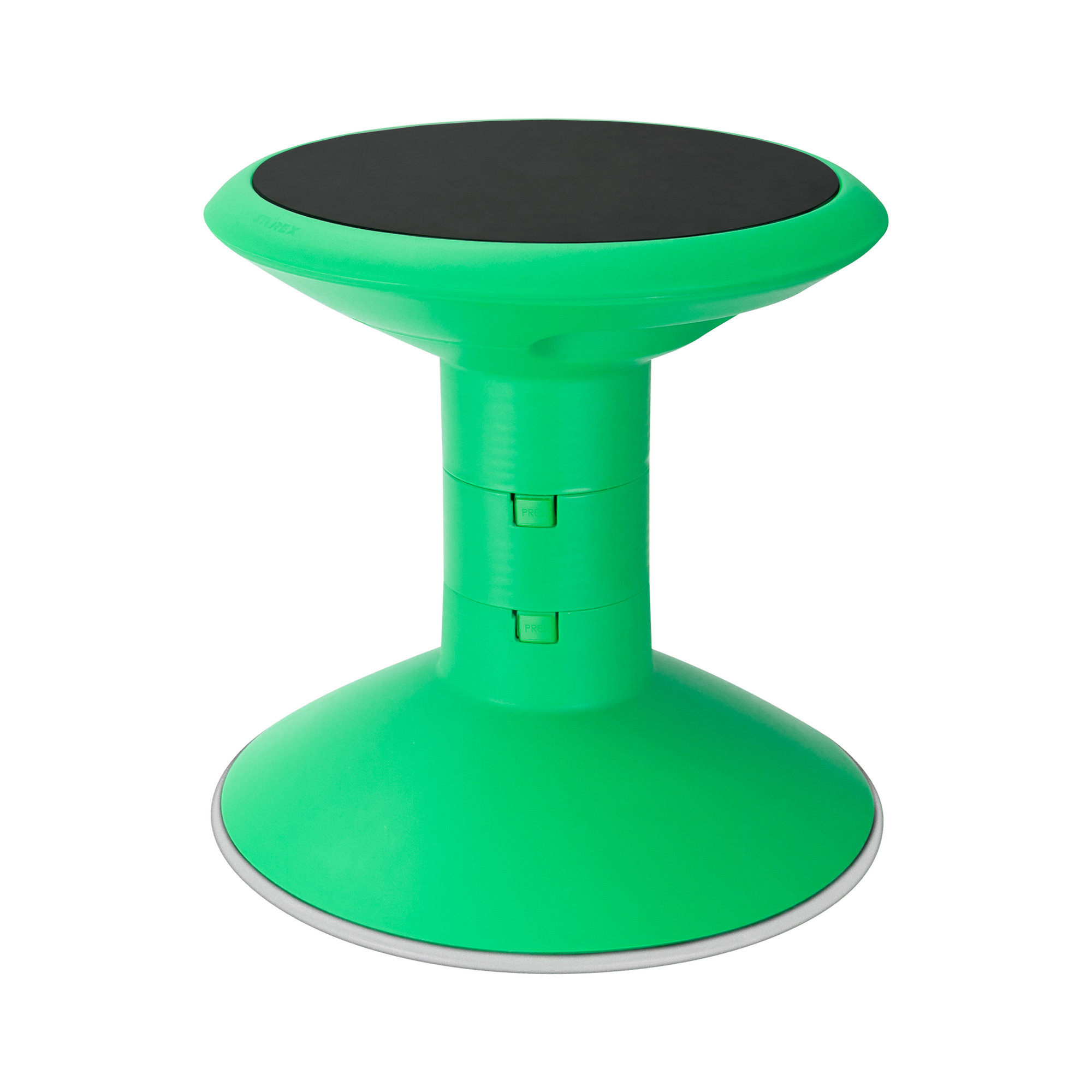 Storex Adjustable Wobble Chair, Non-Slip Base, 12-18 Inch Height, Green