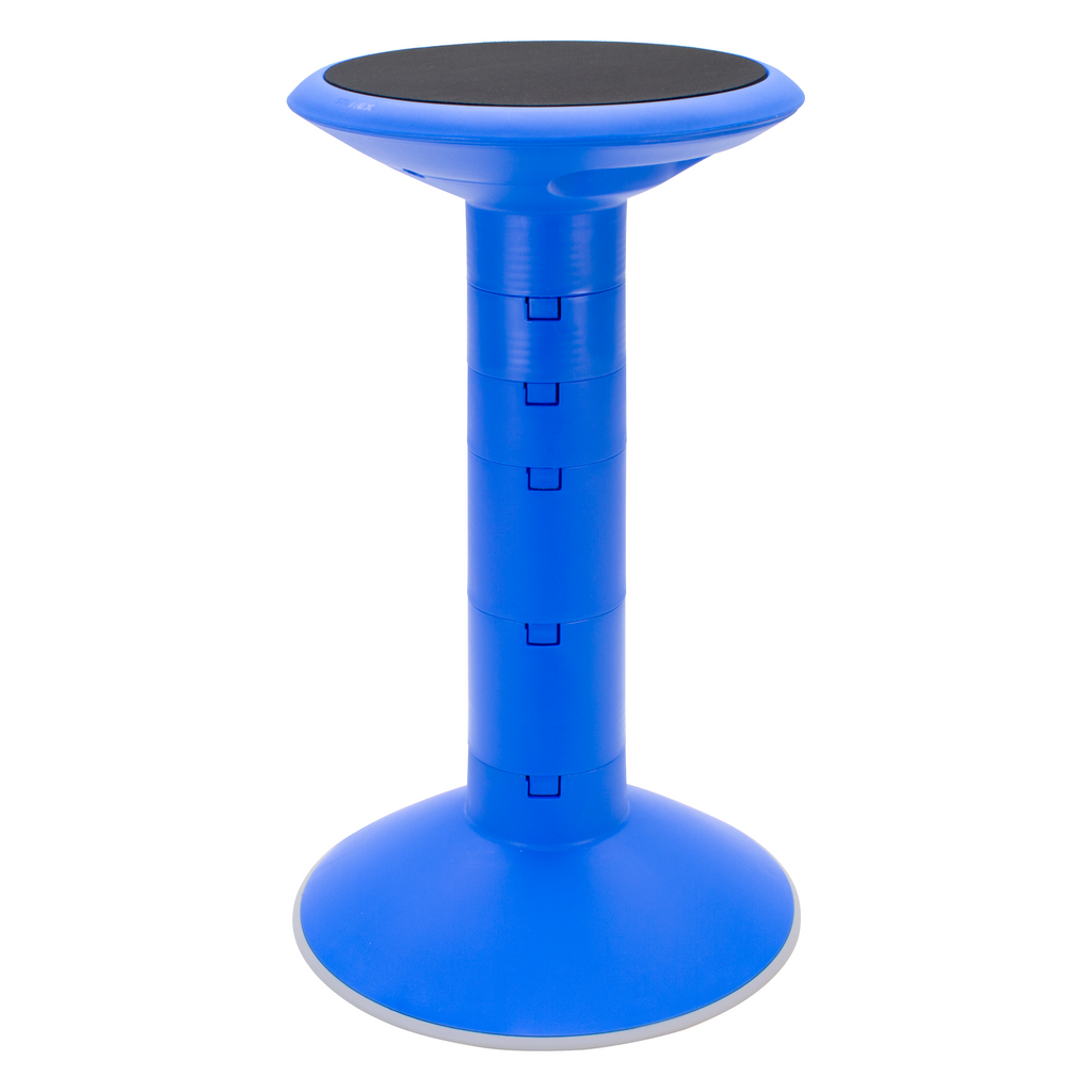 Storex Active Tilt Stool, Adjustable 12-24 Inch Height, Blue