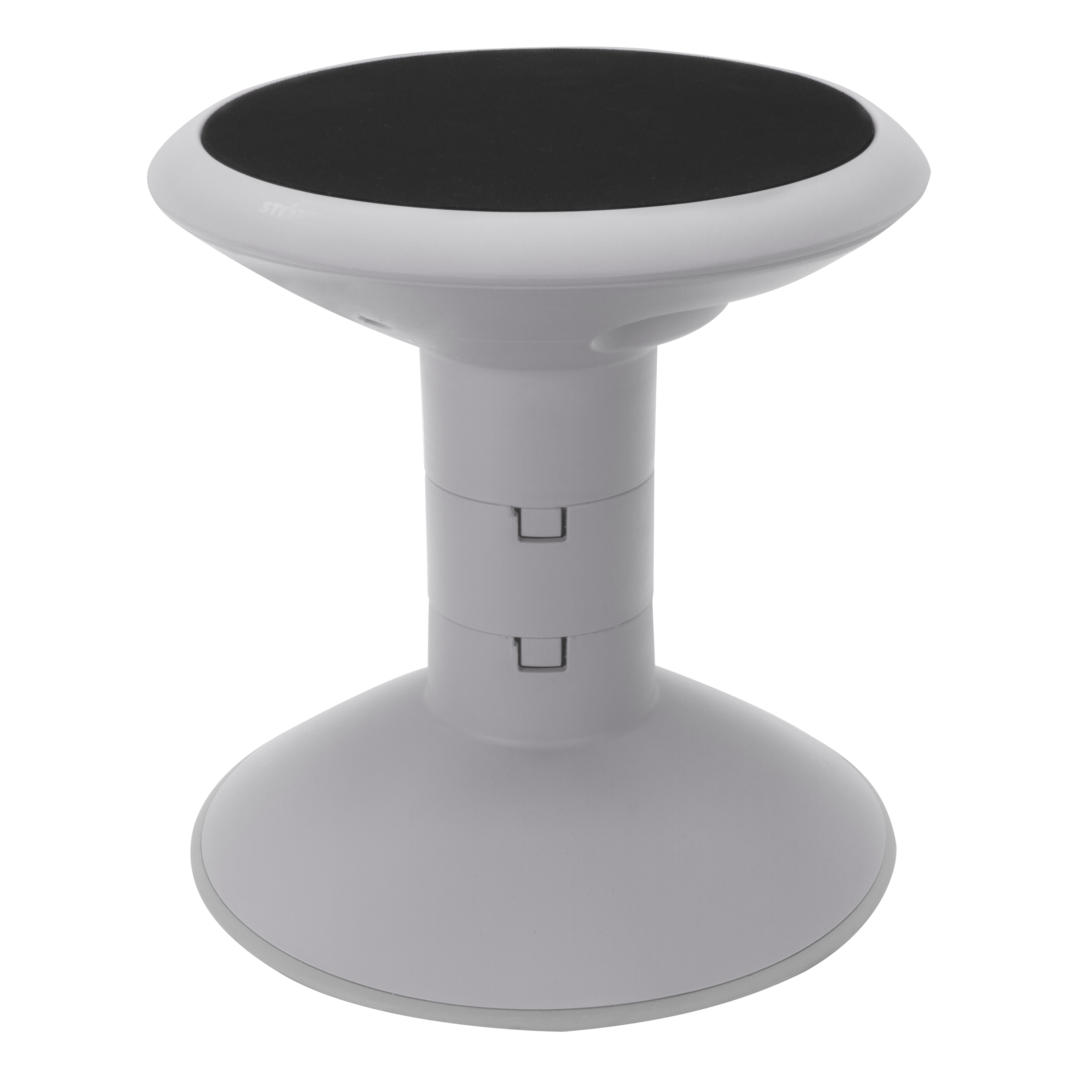12 Inch Deep Stool Active Seating Stool, 12-24 Inch Height, Gray – Storex