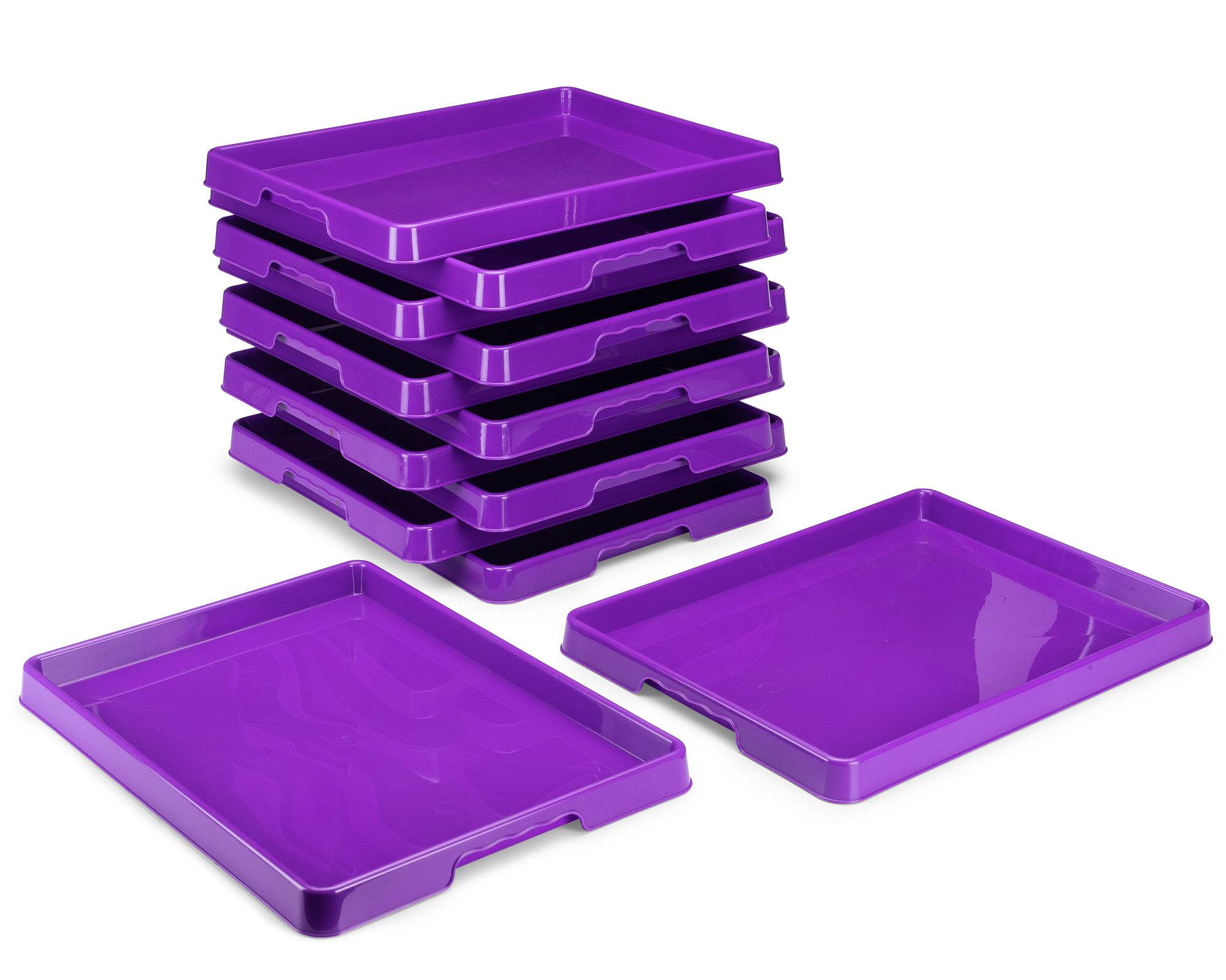 Storex plateau pour le tri et l'artisanat, 12 x 16 pouces, violet, lot de 12                                            