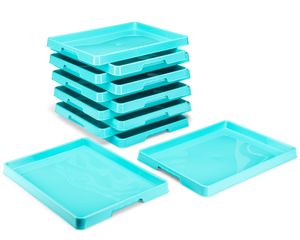 Storex plateau pour le tri et l'artisanat, 12 x 16 pouces, sarcelle, lot de 12                                          