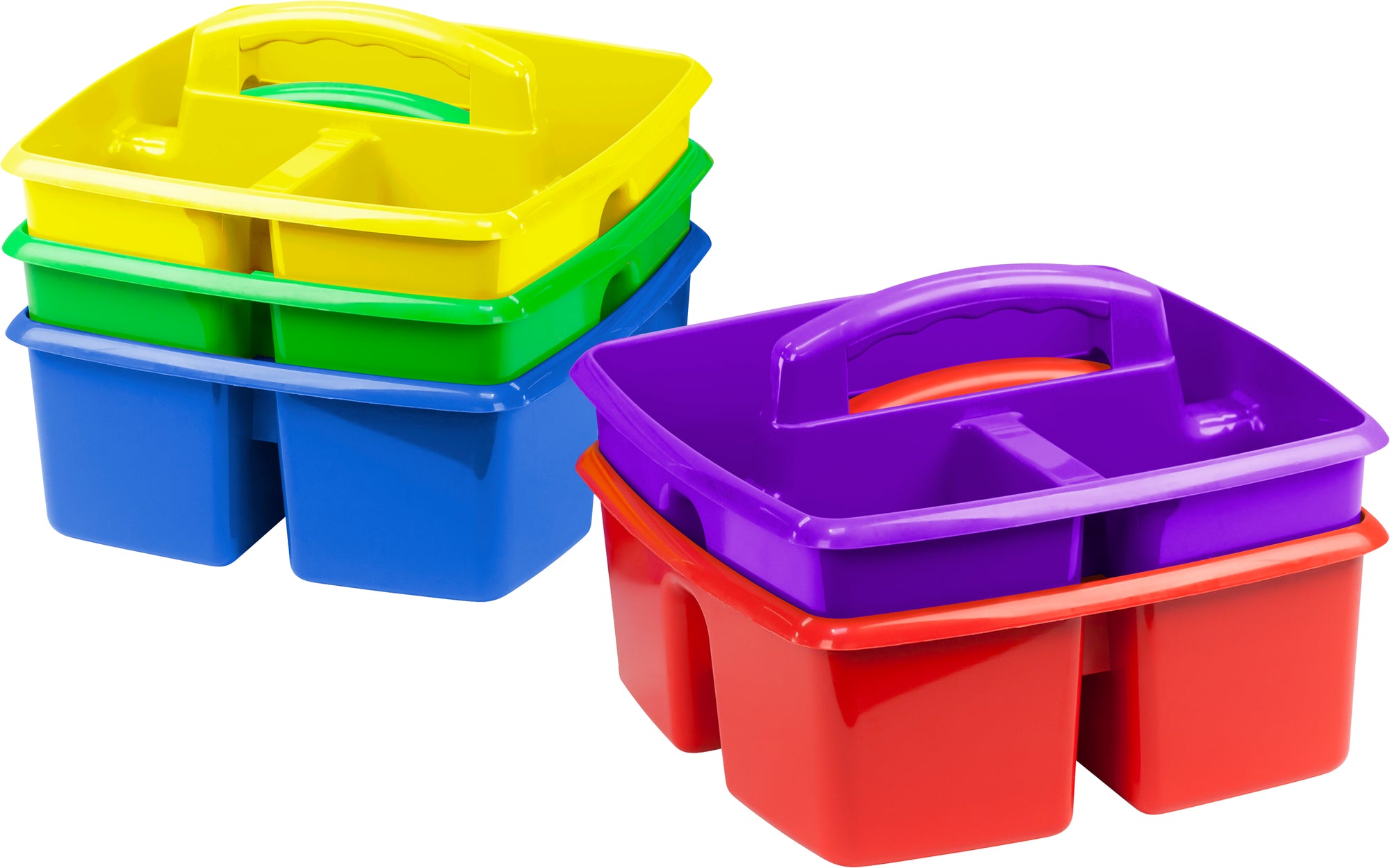 Storex set de 5 caddy pour salles de classe, couleurs assorties (paquet de 6)                                           