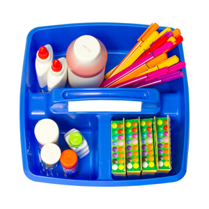 Storex set de 5 caddy pour salles de classe, couleurs assorties (paquet de 6)                                           