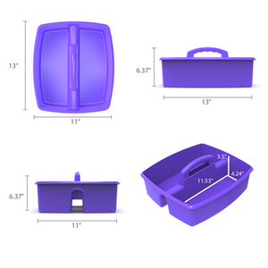 Storex grand caddy, violet, lot de 6                                                                                    