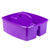Storex grand caddy, violet, lot de 6                                                                                    