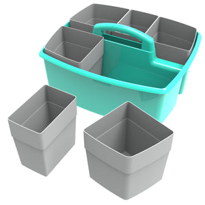 Large Caddy with Sorting Cups, Teal