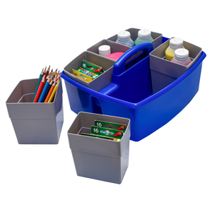 Large Caddy with Sorting Cups, Blue