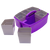 Large Caddy with Sorting Cups, Purple