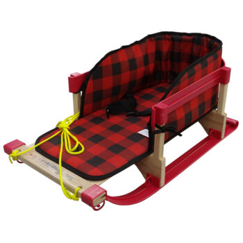 Alpine Slasher Sleigh w/belted plaid pad - boxed
