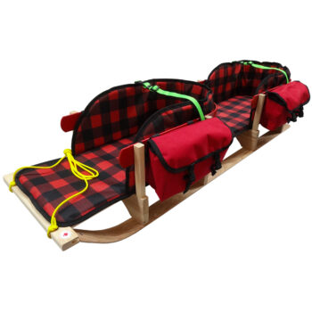 Trad Double Up Sleigh w/plaid pad,support strap,pouch-boxed