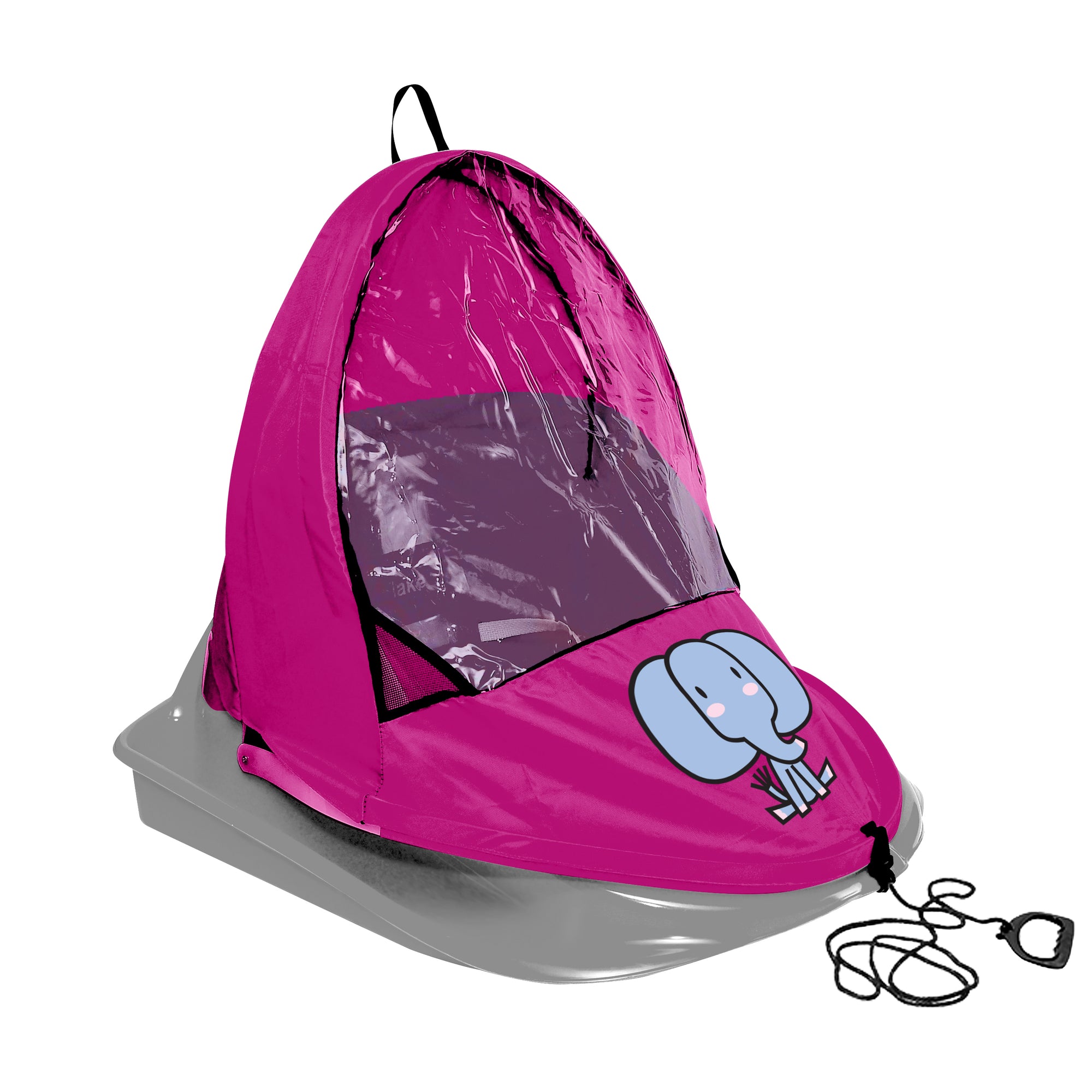 Snowflake Sled and Weather Shield Combo, Fuschia