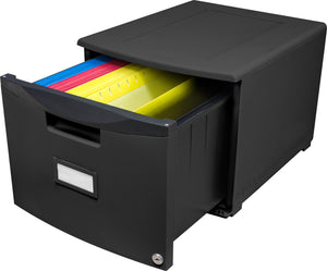 Mobile File Drawer, Black