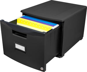 Mobile File Drawer, Black