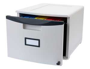 File Drawer, Gray/Black