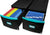 Mobile File Drawer, Black/Teal