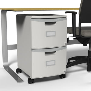 Mobile File Cabinet, Gray