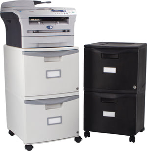 Mobile File Cabinet, Gray