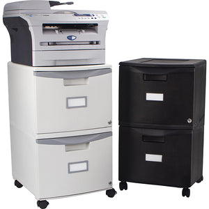 Mobile File Cabinet, Black