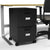 Mobile File Cabinet, Black
