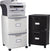 Mobile File Cabinet, Black/Teal