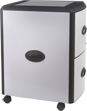 Deluxe File Cabinet with Roll Top, Grey