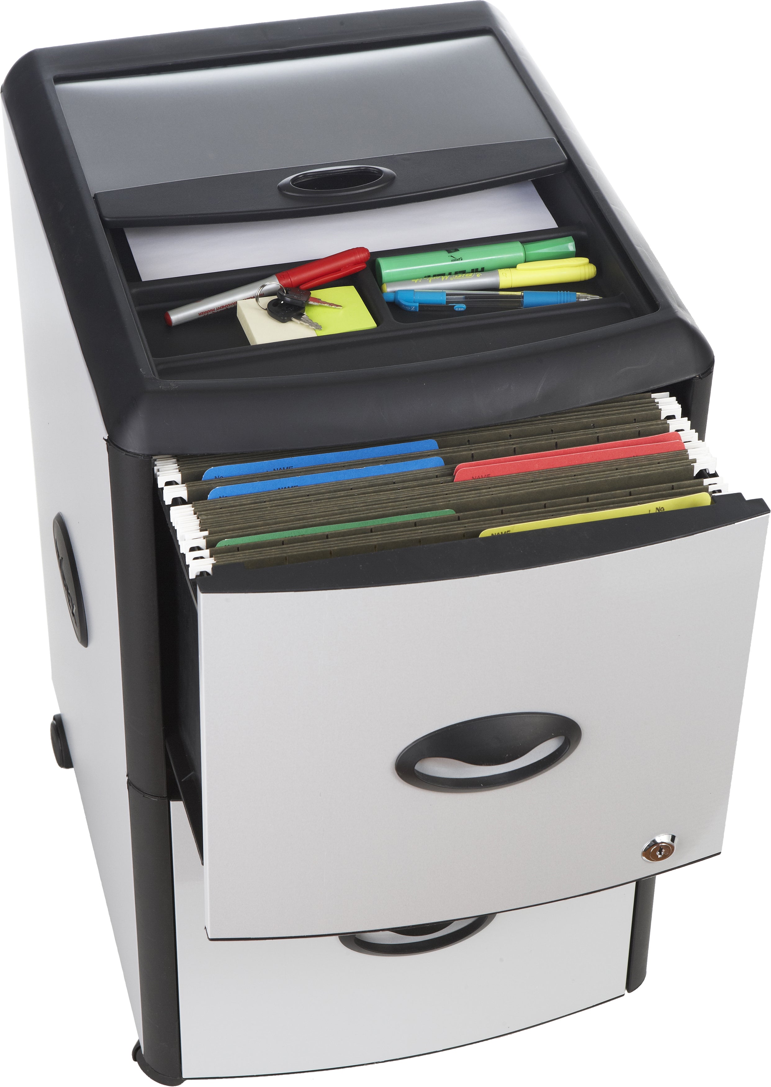Deluxe File Deluxe File Cabinet with Flat Top, Grey – Storex