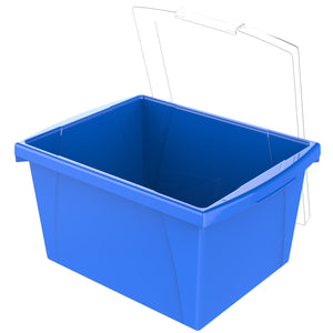 4 Gallon Storage Bin with Lid, Assorted Colors