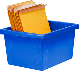 4 Gallon Storage Bin with Lid, Assorted Colors