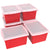 4 Gallon Storage Bin with Lid, Red