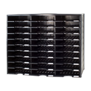 30 Compartment Literature Sorter, Black