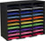 30 Compartment Literature Sorter, Black