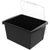 4 Gallon Storage Bin with Lid, Black