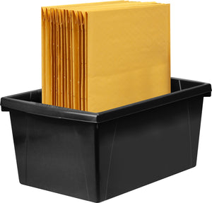 5.5 Gallon Storage Bin, Black