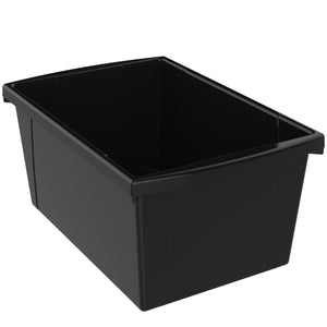 5.5 Gallon Storage Bin, Black