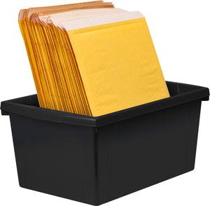 5.5 Gallon Storage Bin, Black