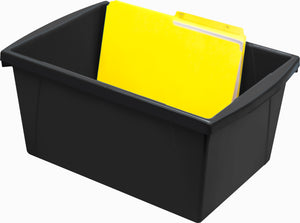 5.5 Gallon Storage Bin, Black