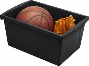 5.5 Gallon Storage Bin, Black