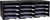 12 Compartment Literature Sorter, Black
