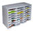 24 Compartment Literature Sorter, Gray