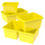 4 Gallon Storage Bin,Yellow (6 units/pack)