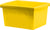 Storex bac de rangement 4 gallons (15l) jaune, lot de 6                                                                 
