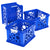 Premium File Crate with Handles, 3 units/ pack, Blue