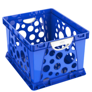 Premium Crate with Handles, Blue