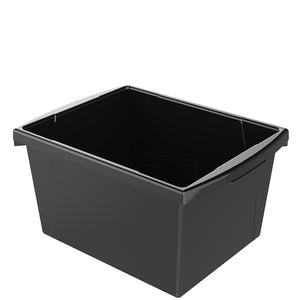 4 Gallon Storage Bin, Black